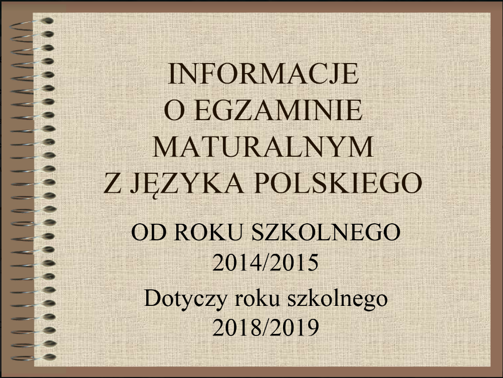 2018 19 prezentacja maturalna j. polski okładka