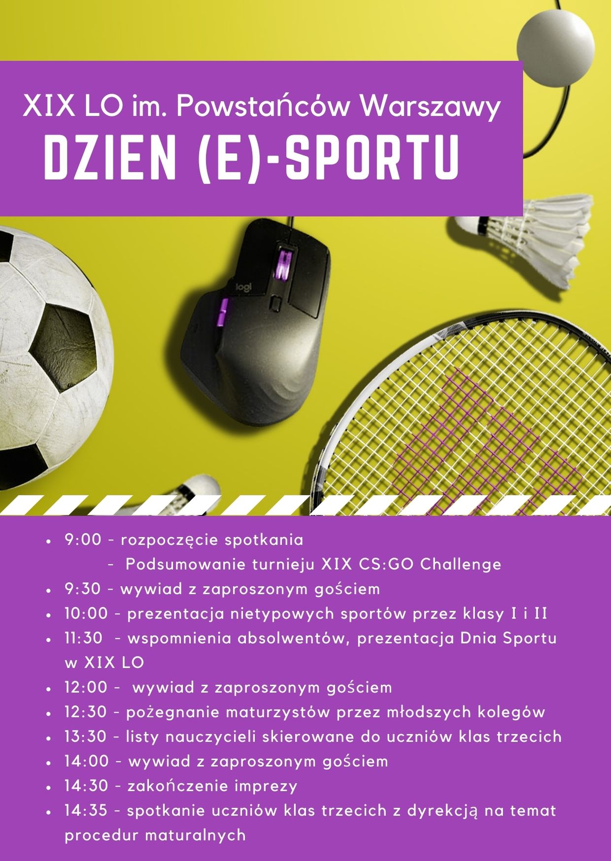 plakat promujący dzień e-sportu