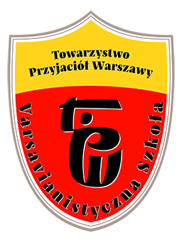 Certyfikat Varsavianistyczna Szkoła przyznany przez Towarzystwo Przyjaciół Warszawy